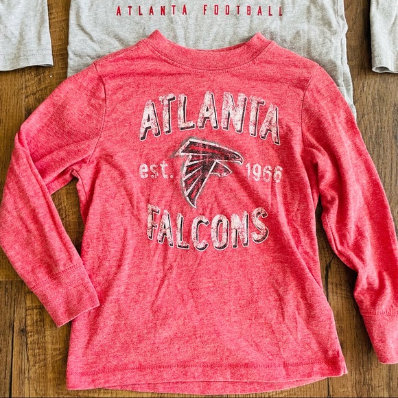 NFL Atlanta Falcons Youth 4T Unisex long sleeve team apparel Shirt lot of 2 - Picture 2 of 6